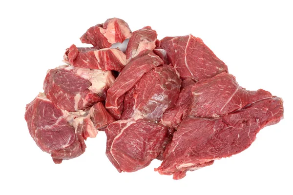 М'ясо на білому — стокове фото