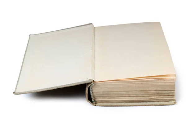 Livro velho sobre branco — Fotografia de Stock