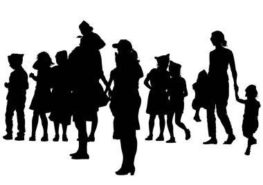 Famely çiftler whit çocuk iki