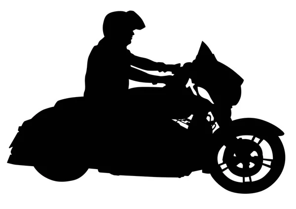 Motorlu bisiklet dört adam — Stok Vektör