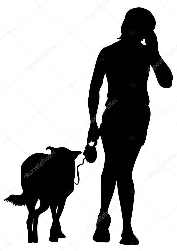 Girl with dog two