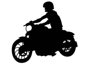 Motorcu whit motorlu bir