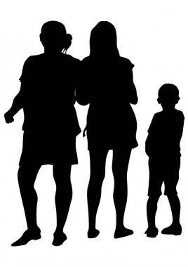 Famely beyaz çocuk iki