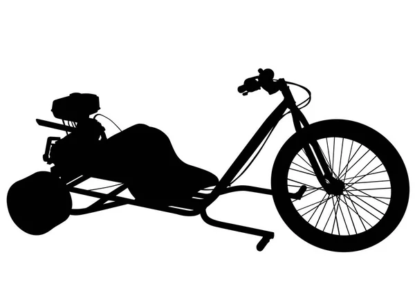 Bicicleta retro siete — Vector de stock