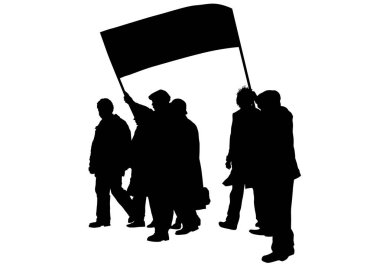 Bayraklar üç kişi