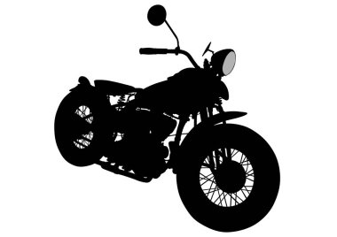 Beyaz dört Retro Bisiklet