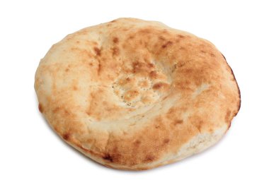Üstünde beyaz bir ekmek