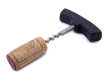 Tirbuşon üzerinde üç beyaz