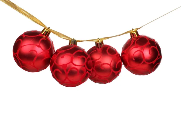 Christmas balls and toy seven — Stock Photo, Image