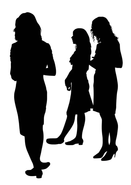 Joven Mujer Negocios Vestidos Oficina — Vector de stock