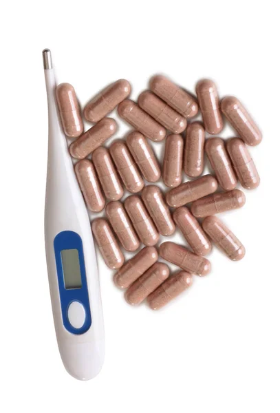 Medical Tablets Banks White Background — Stock Photo, Image