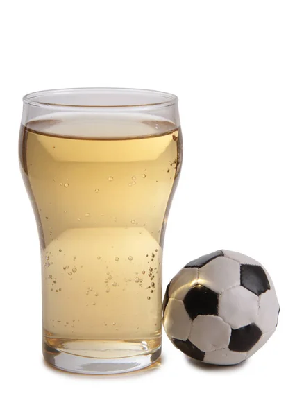 Glass Beer Mug Ball White Background — Stock Photo, Image