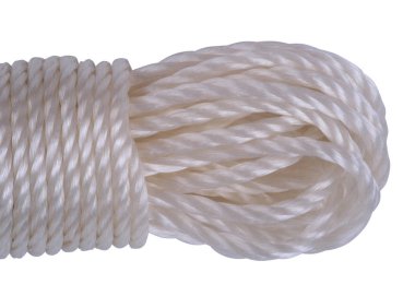 Beyaz arka plan üzerinde büyük iş parçacığı biriktirir      