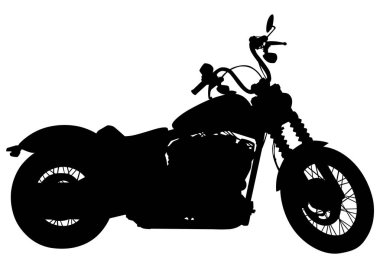 Beyaz arka plan üzerinde kız ve spor motorlu bisiklet