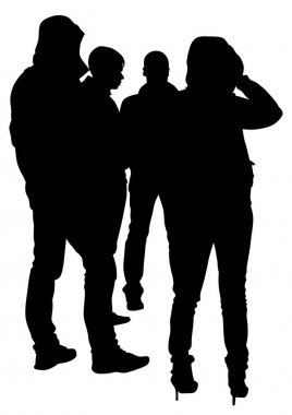 Beyaz arka plan üzerinde büyük kalabalıklar kişi