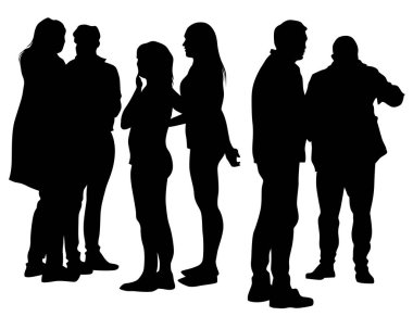 Beyaz arka plan üzerinde büyük kalabalıklar kişi