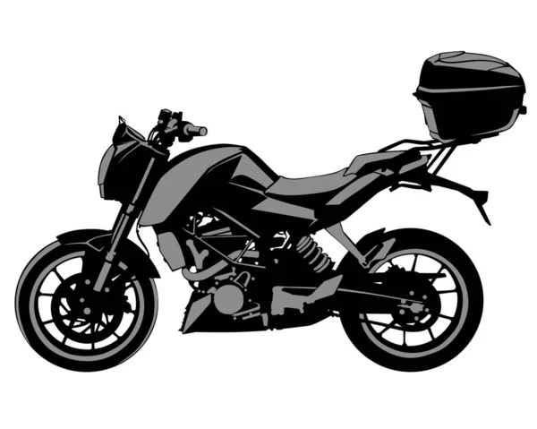 Deporte Motocicleta Sobre Fondo Blanco — Vector de stock