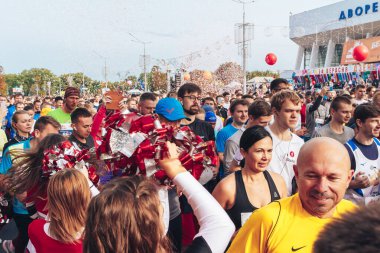 15 Eylül 2018 Minsk Belarus Yarı Maraton Minsk 2019