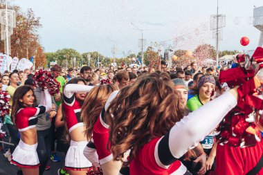 15 Eylül 2018 Minsk Belarus Yarı Maraton Minsk 2019