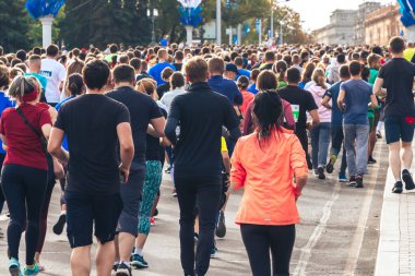 15 Eylül 2018 Minsk Belarus Yarı Maraton Minsk 2019