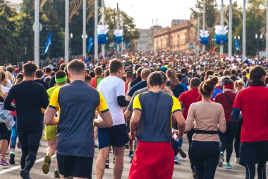 15 Eylül 2018 Minsk Belarus Yarı Maraton Minsk 2019