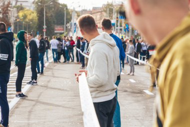 15 Eylül 2018 Minsk Belarus Yarı Maraton Minsk 2019