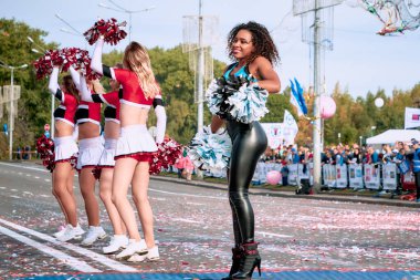 15 Eylül 2018 Minsk Belarus Yarı Maraton Minsk 2019