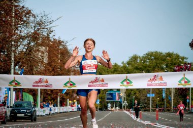 15 Eylül 2018 Minsk Belarus Yarı Maraton Minsk 2019