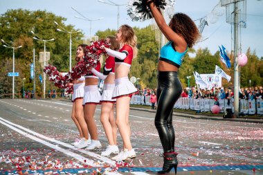 15 Eylül 2018 Minsk Belarus Yarı Maraton Minsk 2019