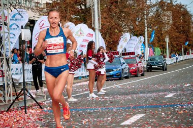 15 Eylül 2018 Minsk Belarus Yarı Maraton Minsk 2019