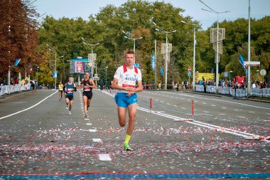 15 Eylül 2018 Minsk Belarus Yarı Maraton Minsk 2019