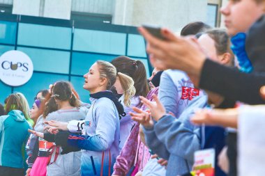 8 Mart 2019, Minsk Belarus Yarışı Kadınlar Günü onuruna 8 Mart