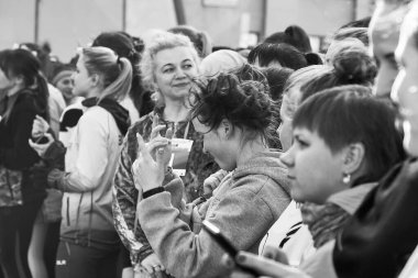 8 Mart 2019, Minsk Belarus Yarışı Kadınlar Günü onuruna 8 Mart