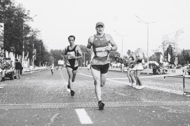9 Eylül 2018 Minsk Belarus Yarı Maraton Minsk 2018