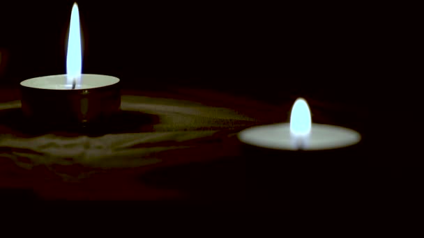 Memorial Day International Holocaust Remembrance Day The candle burns — Stock Video