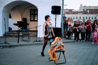 25 Mayıs 2019 Minsk Belarus Caddesi Şenlikleri