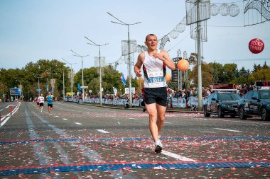 15 Eylül 2018 Minsk Belarus Yarı Maraton Minsk 2019