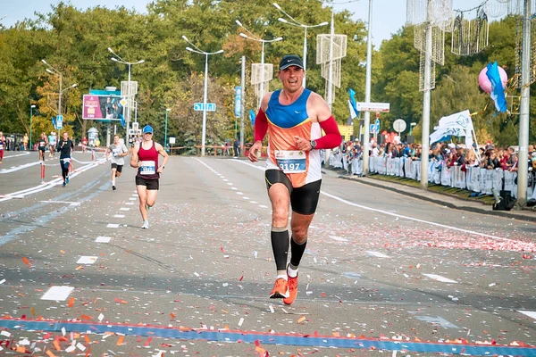 15 septembre 2018 Minsk Biélorussie Demi-marathon Minsk 2019 Courir dans la ville — Photo