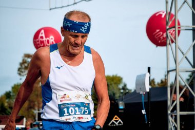 15 Eylül 2018 Minsk Belarus Yarı Maraton Minsk 2019