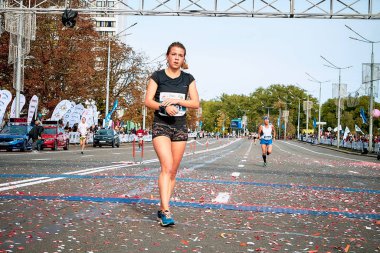 15 Eylül 2018 Minsk Belarus Yarı Maraton Minsk 2019