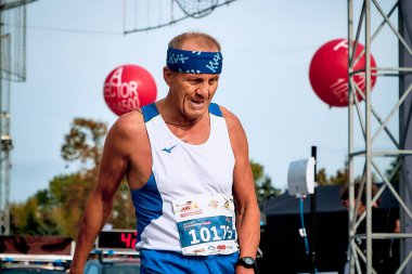 15 Eylül 2018 Minsk Belarus Yarı Maraton Minsk 2019