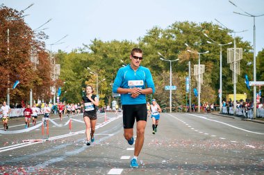 15 Eylül 2018 Minsk Belarus Yarı Maraton Minsk 2019
