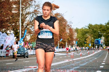 15 Eylül 2018 Minsk Belarus Yarı Maraton Minsk 2019