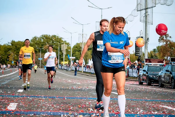 2018年9月15日明斯克白俄罗斯半程马拉松赛明斯克2019 — 图库照片
