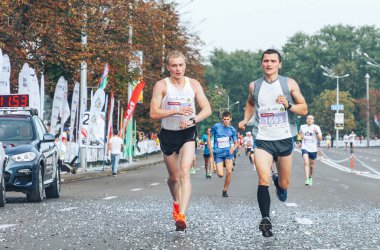 9 Eylül 2018 Minsk Belarus Yarı Maraton Minsk 2018
