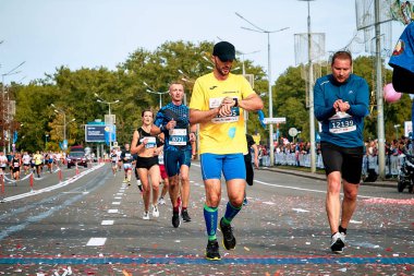 15 Eylül 2018 Minsk Belarus Yarı Maraton Minsk 2019