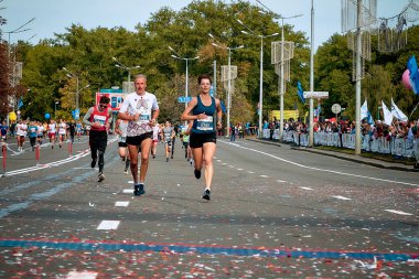 15 Eylül 2018 Minsk Belarus Yarı Maraton Minsk 2019