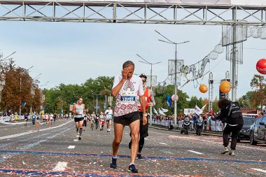 15 Eylül 2018 Minsk Belarus Yarı Maraton Minsk 2019