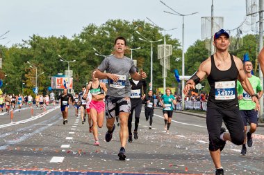 15 Eylül 2018 Minsk Belarus Yarı Maraton Minsk 2019