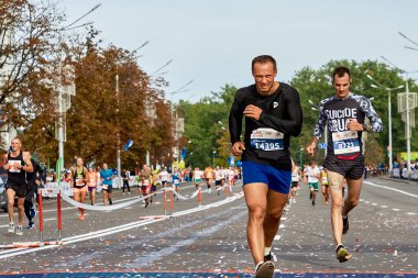 15 Eylül 2018 Minsk Belarus Yarı Maraton Minsk 2019